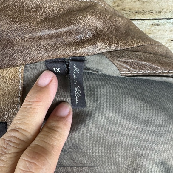 Andrew Marc New York FMen’s Lined Leather Jacket Size 1X - Picture 4 of 9